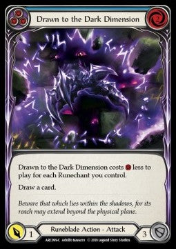 Drawn to the Dark Dimension (Blue) (Normal) - Arcane Rising - First (Common) [ARC-F-ARC099-C]