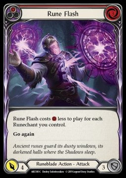 Rune Flash (Red) (Rainbow Foil) - Arcane Rising - First (Common) [ARC-F-ARC100-C]