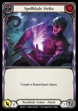 Spellblade Strike (Red) (Rainbow Foil) - Arcane Rising - First (Common) [ARC-F-ARC103-C]