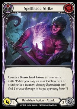 Spellblade Strike (Red) (Normal) - Arcane Rising - First (Common) [ARC-F-ARC103-C]