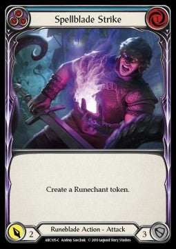Spellblade Strike (Blue) (Rainbow Foil) - Arcane Rising - First (Common) [ARC-F-ARC105-C]