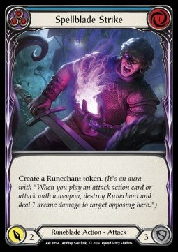 Spellblade Strike (Blue) (Normal) - Arcane Rising - First (Common) [ARC-F-ARC105-C]