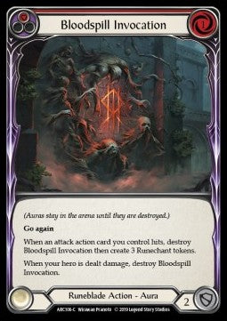 Bloodspill Invocation (Red) (Rainbow Foil) - Arcane Rising - First (Common) [ARC-F-ARC106-C]