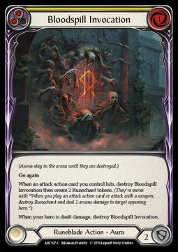 Bloodspill Invocation (Yellow) (Normal) - Arcane Rising - First (Common) [ARC-F-ARC107-C]