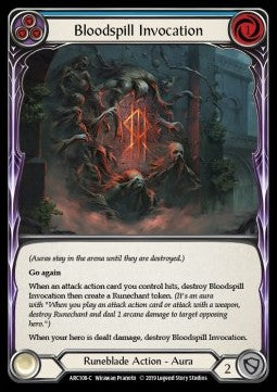 Bloodspill Invocation (Blue) (Normal) - Arcane Rising - First (Common) [ARC-F-ARC108-C]