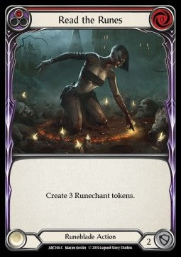 Read the Runes (Red) (Rainbow Foil) - Arcane Rising - First (Common) [ARC-F-ARC109-C]