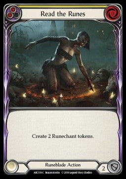Read the Runes (Yellow) (Rainbow Foil) - Arcane Rising - First (Common) [ARC-F-ARC110-C]