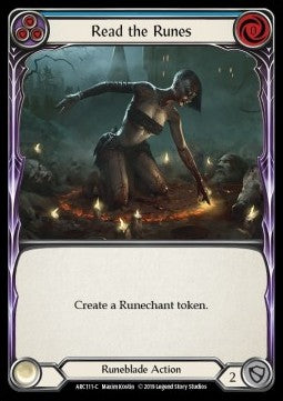 Read the Runes (Blue) (Rainbow Foil) - Arcane Rising - First (Common) [ARC-F-ARC111-C]