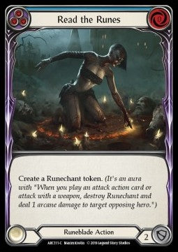 Read the Runes (Blue) (Normal) - Arcane Rising - First (Common) [ARC-F-ARC111-C]