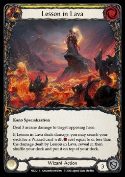 Lesson in Lava (Rainbow Foil) - Arcane Rising - First (Super Rare) [ARC-F-ARC121-S]