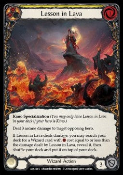 Lesson in Lava (Normal) - Arcane Rising - First (Super Rare) [ARC-F-ARC121-S]