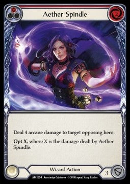 Aether Spindle (Red) (Rainbow Foil) - Arcane Rising - First (Rare) [ARC-F-ARC126-R]