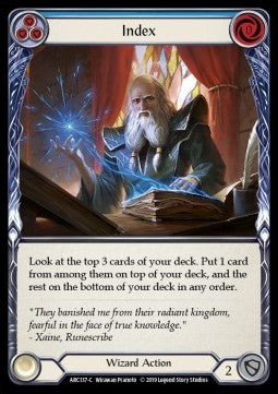 Index (Blue) (Rainbow Foil) - Arcane Rising - First (Common) [ARC-F-ARC137-C]