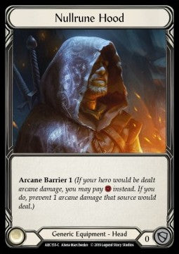 Nullrune Hood (Cold Foil) - Arcane Rising - First (Common) [ARC-F-ARC155-C]