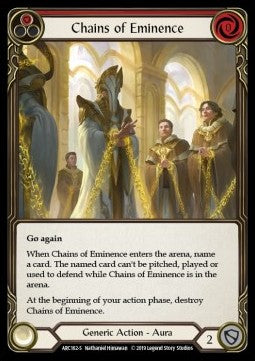 Chains of Eminence (Normal) - Arcane Rising - First (Super Rare) [ARC-F-ARC162-S]