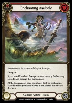 Enchanting Melody (Red) (Rainbow Foil) - Arcane Rising - First (Rare) [ARC-F-ARC167-R]