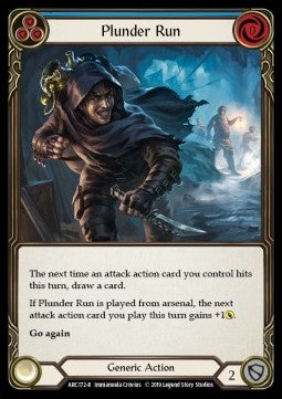 Plunder Run (Blue) (Normal) - Arcane Rising - First (Rare) [ARC-F-ARC172-R]