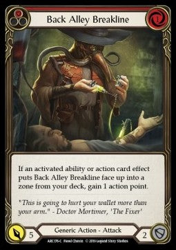 Back Alley Breakline (Red) (Rainbow Foil) - Arcane Rising - First (Common) [ARC-F-ARC176-C]