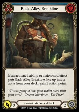 Back Alley Breakline (Blue) (Rainbow Foil) - Arcane Rising - First (Common) [ARC-F-ARC178-C]