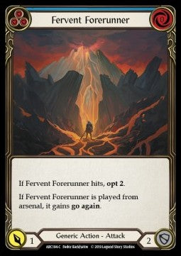 Fervent Forerunner (Blue) (Rainbow Foil) - Arcane Rising - First (Common) [ARC-F-ARC184-C]