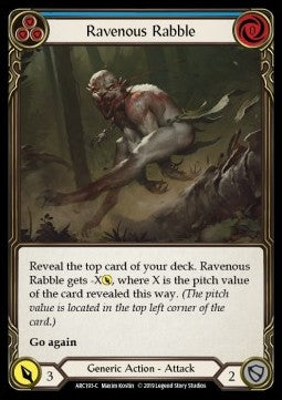 Ravenous Rabble (Blue) (Normal) - Arcane Rising - First (Common) [ARC-F-ARC193-C]