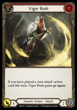 Vigor Rush (Red) (Normal) - Arcane Rising - First (Common) [ARC-F-ARC197-C]