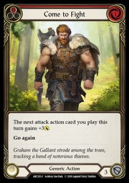 Come to Fight (Red) (Normal) - Arcane Rising - First (Common) [ARC-F-ARC203-C]