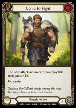 Come to Fight (Yellow) (Normal) - Arcane Rising - First (Common) [ARC-F-ARC204-C]