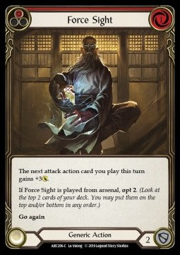 Force Sight (Red) (Normal) - Arcane Rising - First (Common) [ARC-F-ARC206-C]