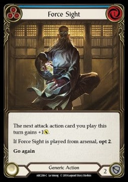 Force Sight (Blue) (Rainbow Foil) - Arcane Rising - First (Common) [ARC-F-ARC208-C]
