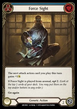 Force Sight (Blue) (Normal) - Arcane Rising - First (Common) [ARC-F-ARC208-C]