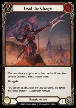 Lead the Charge (Red) (Rainbow Foil) - Arcane Rising - First (Common) [ARC-F-ARC209-C]