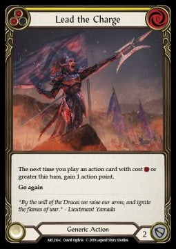 Lead the Charge (Yellow) (Normal) - Arcane Rising - First (Common) [ARC-F-ARC210-C]