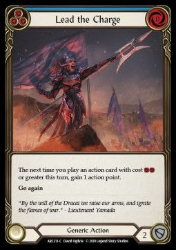 Lead the Charge (Blue) (Rainbow Foil) - Arcane Rising - First (Common) [ARC-F-ARC211-C]