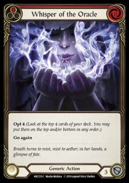 Whisper of the Oracle (Red) (Normal) - Arcane Rising - First (Common) [ARC-F-ARC215-C]