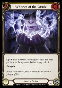 Whisper of the Oracle (Yellow) (Normal) - Arcane Rising - First (Common) [ARC-F-ARC216-C]