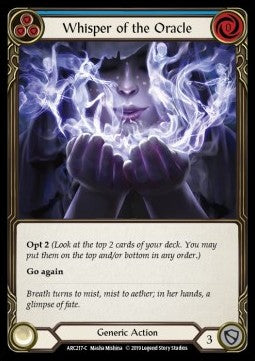 Whisper of the Oracle (Blue) (Normal) - Arcane Rising - First (Common) [ARC-F-ARC217-C]