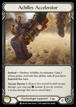 Achilles Accelerator (Rainbow Foil) - Arcane Rising - Unlimited (Common) [ARC-U-ARC005]