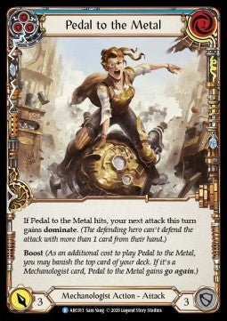 Pedal to the Metal (Blue) (Rainbow Foil) - Arcane Rising - Unlimited (Rare) [ARC-U-ARC013]