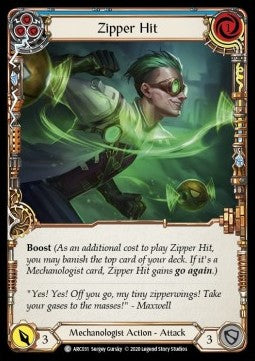 Zipper Hit (Blue) (Rainbow Foil) - Arcane Rising - Unlimited (Common) [ARC-U-ARC031]