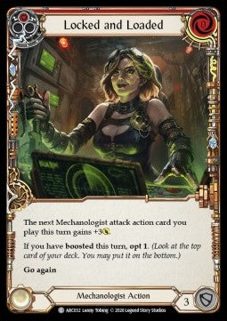 Locked and Loaded (Red) (Rainbow Foil) - Arcane Rising - Unlimited (Common) [ARC-U-ARC032]