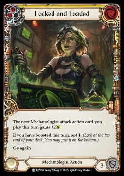 Locked and Loaded (Yellow) (Rainbow Foil) - Arcane Rising - Unlimited (Common) [ARC-U-ARC033]