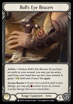 Bull's Eye Bracers (Rainbow Foil) - Arcane Rising - Unlimited (Common) [ARC-U-ARC042]