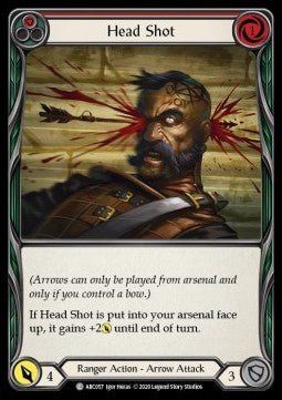 Head Shot (Red) (Rainbow Foil) - Arcane Rising - Unlimited (Common) [ARC-U-ARC057]