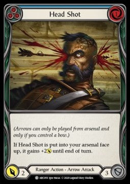 Head Shot (Blue) (Normal) - Arcane Rising - Unlimited (Common) [ARC-U-ARC059]