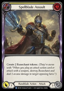 Spellblade Assault (Yellow) (Normal) - Arcane Rising - Unlimited (Rare) [ARC-U-ARC086]