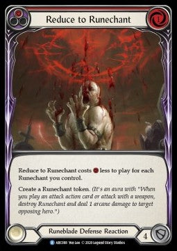 Reduce to Runechant (Red) (Rainbow Foil) - Arcane Rising - Unlimited (Rare) [ARC-U-ARC088]