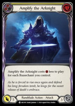 Amplify the Arknight (Yellow) (Rainbow Foil) - Arcane Rising - Unlimited (Common) [ARC-U-ARC095]