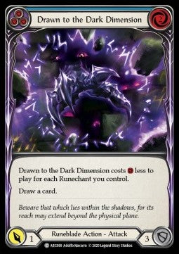 Drawn to the Dark Dimension (Blue) (Normal) - Arcane Rising - Unlimited (Common) [ARC-U-ARC099]