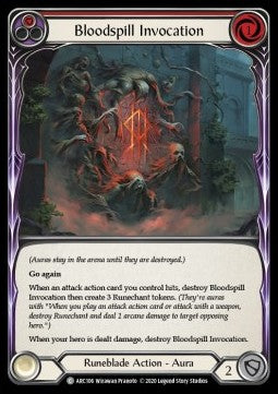 Bloodspill Invocation (Red) (Rainbow Foil) - Arcane Rising - Unlimited (Common) [ARC-U-ARC106]